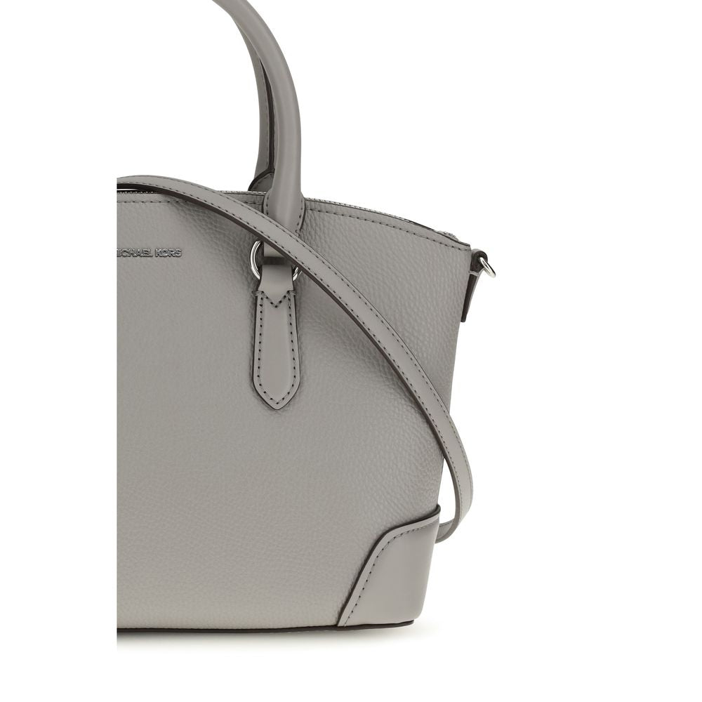 Gray Calf Leather Bos Taurus Shoulder Bag - Élégance Sélective