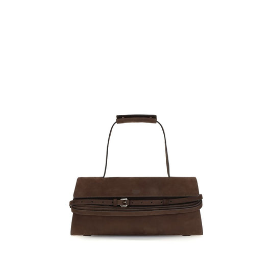 Brown Calf Leather Bos Taurus Handbag - Élégance Sélective