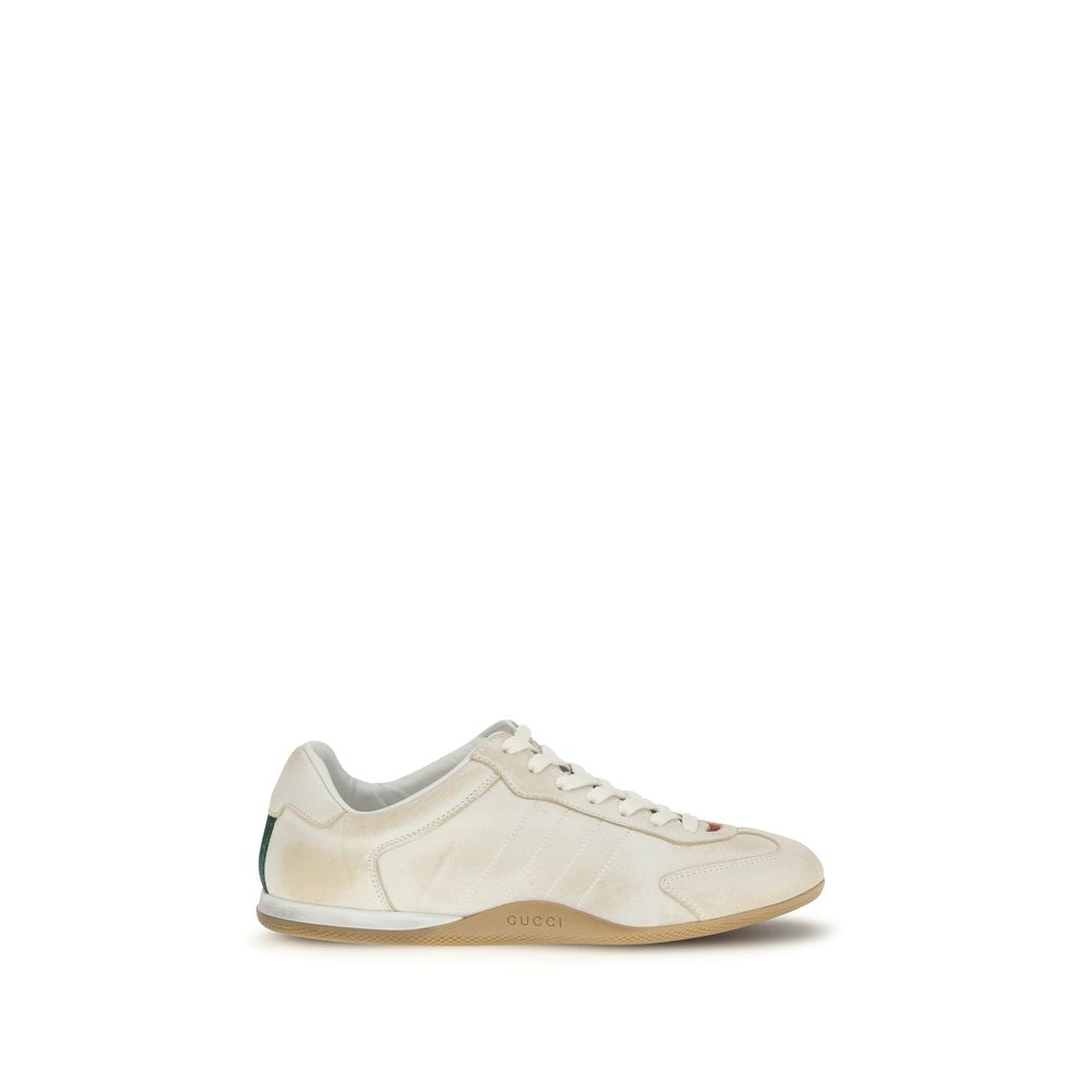 White Calf Leather Bos Taurus Low Top Sneakers - Élégance Sélective