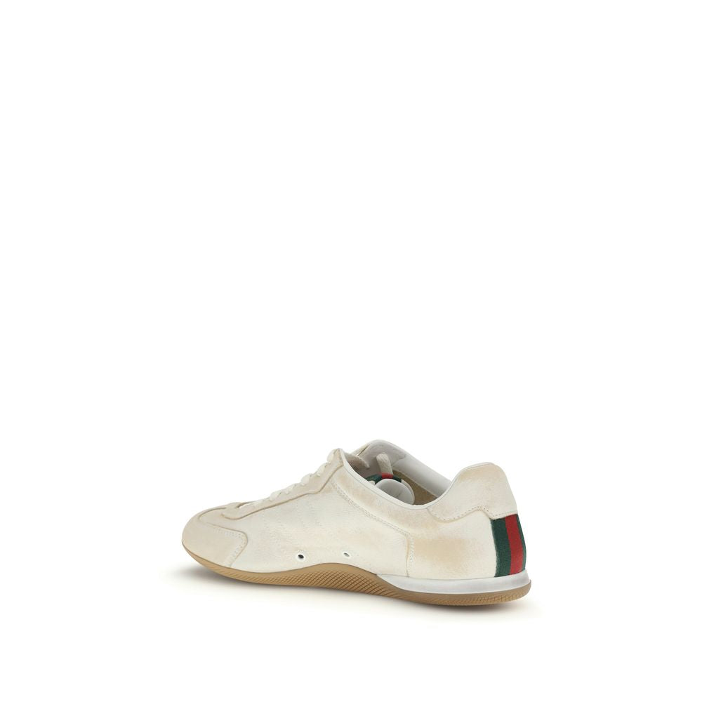 White Calf Leather Bos Taurus Low Top Sneakers - Élégance Sélective