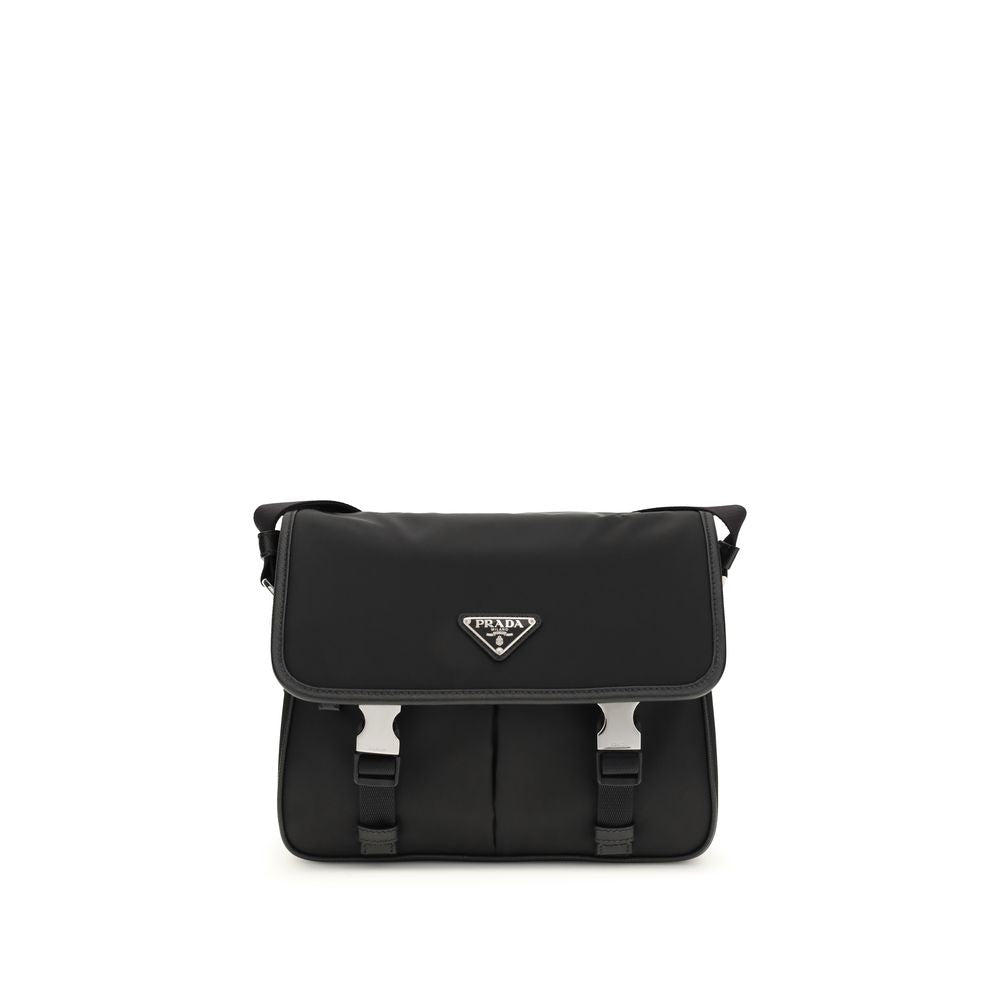 Black Polyamide Shoulder Bag - Élégance Sélective