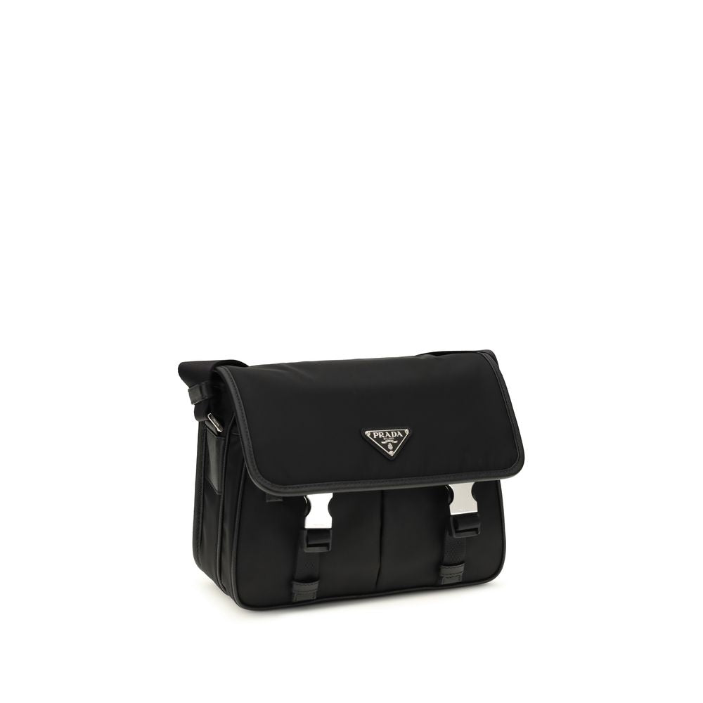 Black Polyamide Shoulder Bag - Élégance Sélective