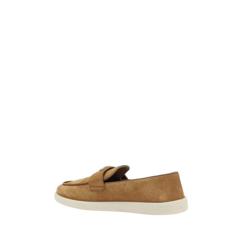 Brown Calf Leather Bos Taurus Slip-On Loafers - Élégance Sélective