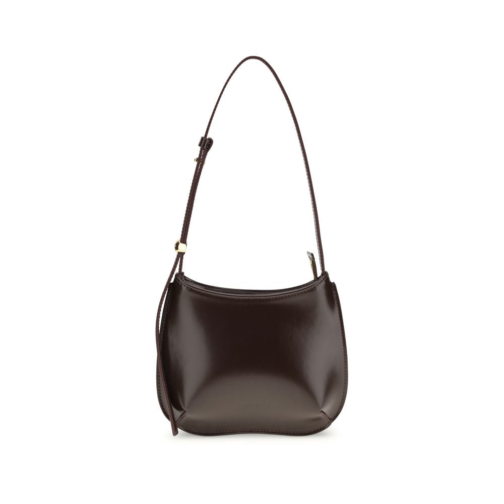 Brown Calf Leather Bos Taurus Shoulder Bag - Élégance Sélective