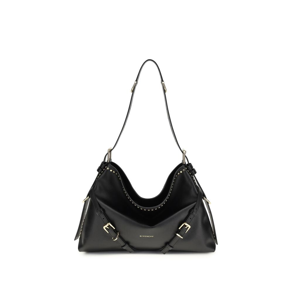Black Calf Leather Bos Taurus Handbag - Élégance Sélective