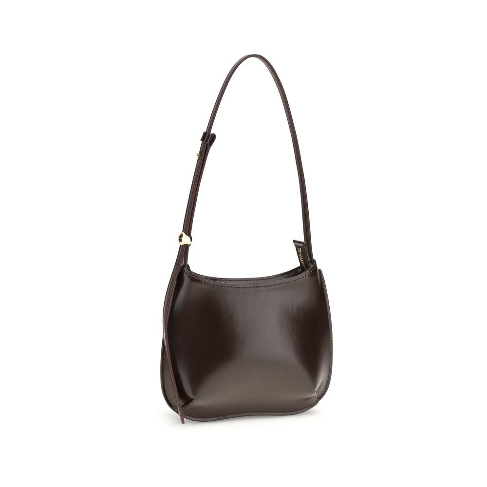 Brown Calf Leather Bos Taurus Shoulder Bag - Élégance Sélective