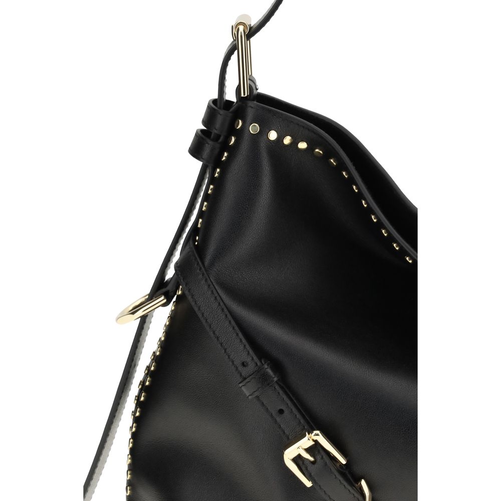 Black Calf Leather Bos Taurus Handbag - Élégance Sélective