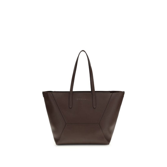 Brown Calf Leather Bos Taurus Shoulder Bag - Élégance Sélective