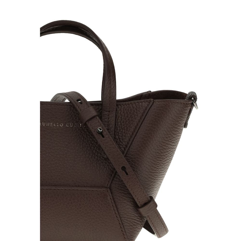 Bordeaux Calf Leather Bos Taurus Shoulder Bag - Élégance Sélective