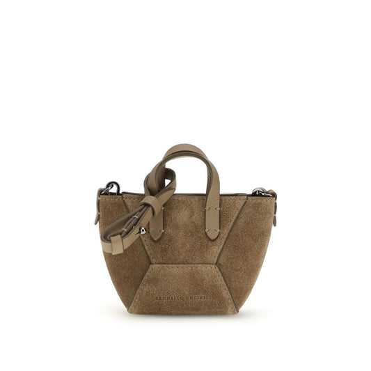 Brown Calf Leather Bos Taurus Shoulder Bag - Élégance Sélective