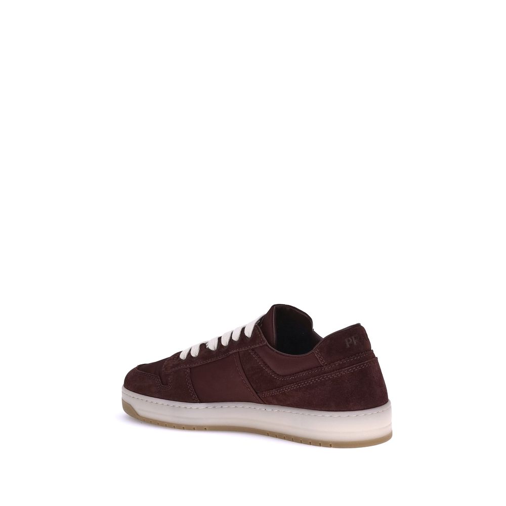 Bordeaux Calf Leather Bos Taurus Low Top Sneakers - Élégance Sélective