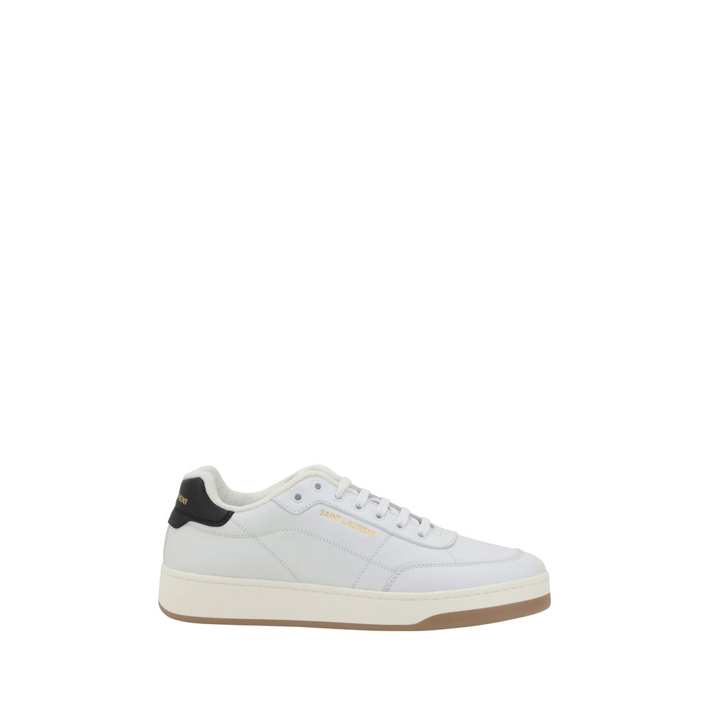 White Calf Leather Bos Taurus Low Top Sneakers - Élégance Sélective