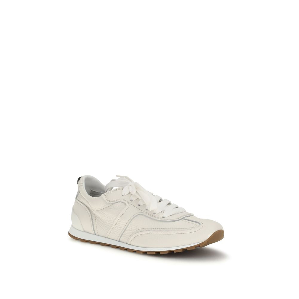 Yellow Calf Leather Bos Taurus Athletic Sneakers - Élégance Sélective