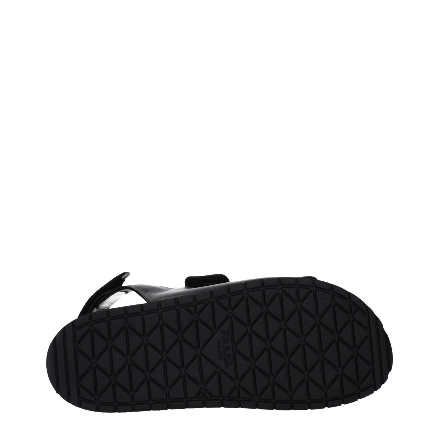 Black Leather Flat Sandals - Élégance Sélective