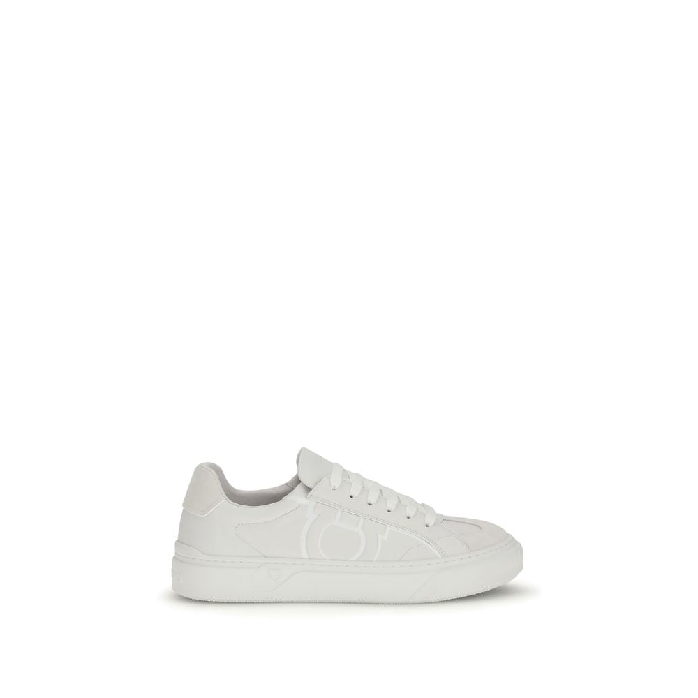 White Calf Leather Bos Taurus Sneakers - Élégance Sélective