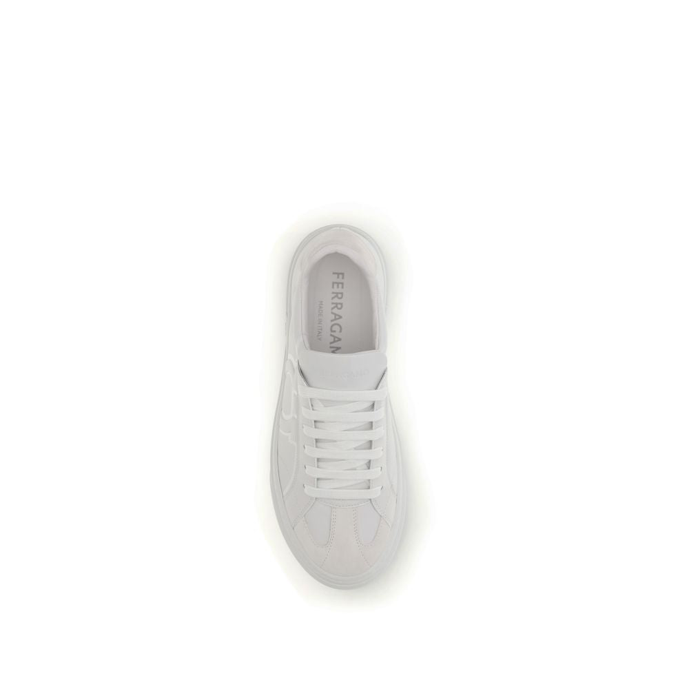 White Calf Leather Bos Taurus Sneakers - Élégance Sélective