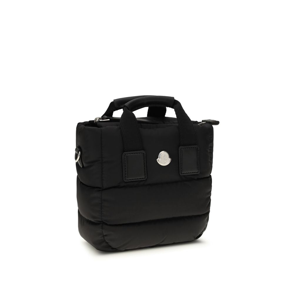 Black Goose Down Shoulder Bag - Élégance Sélective