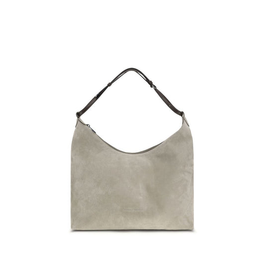Gray Calf Leather Bos Taurus Handbag