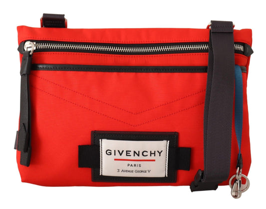 Givenchy Chic Red and Black Downtown Crossbody Bag - Élégance Sélective