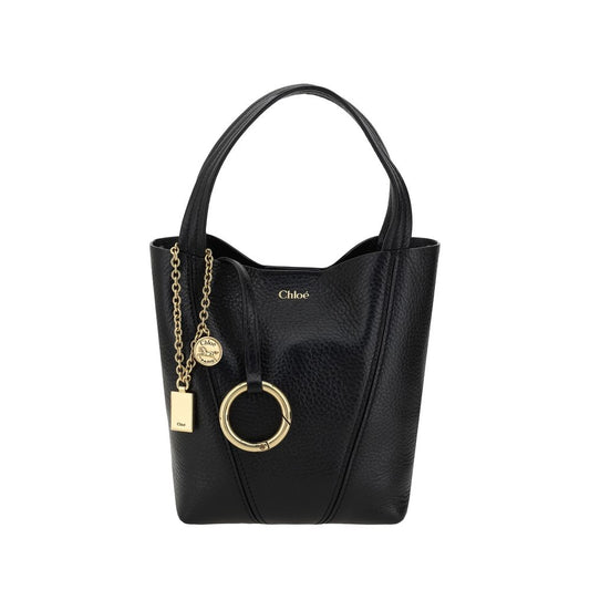 Black Calf Leather Bos Taurus Shoulder Bag - Élégance Sélective