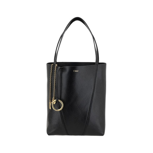 Black Calf Leather Bos Taurus Shoulder Bag - Élégance Sélective