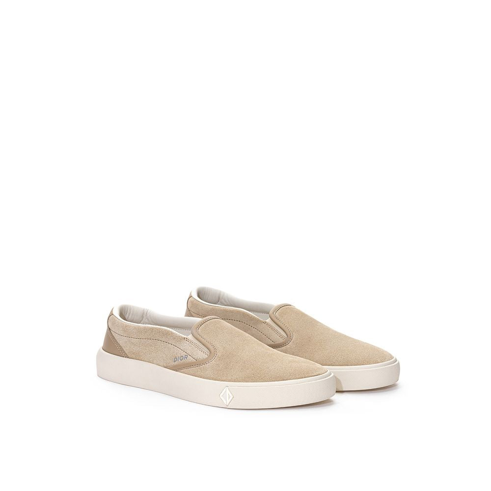 Dior Beige Leather Sneaker - Élégance Sélective