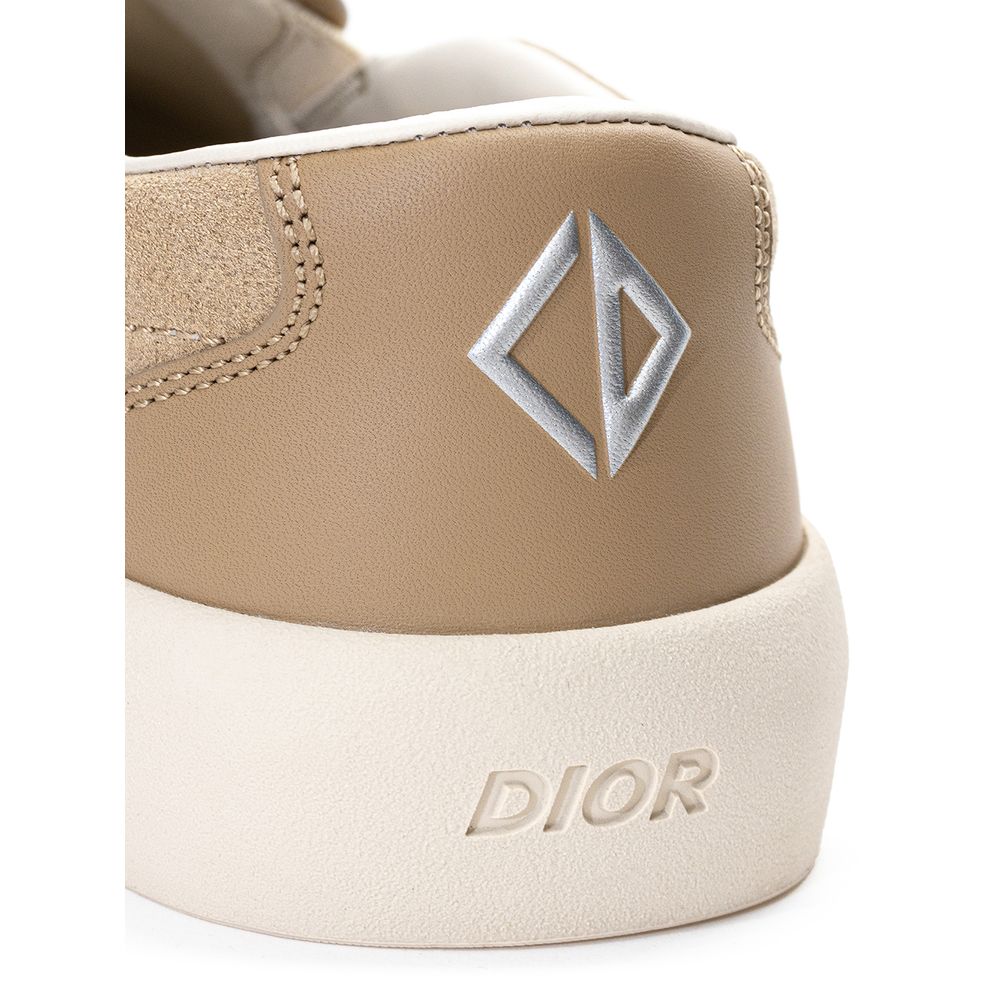 Dior Beige Leather Sneaker - Élégance Sélective