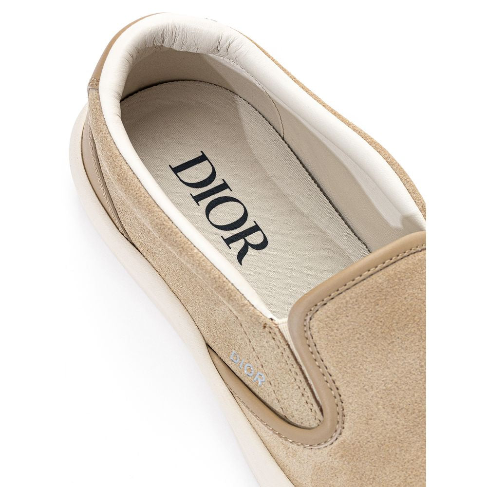 Dior Beige Leather Sneaker - Élégance Sélective