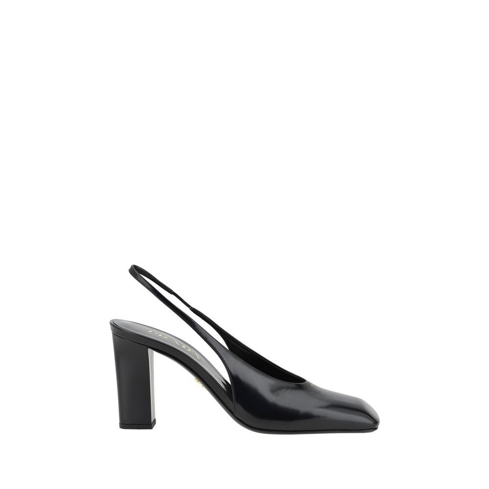 Prada Black Calf Leather Pumps - Élégance Sélective
