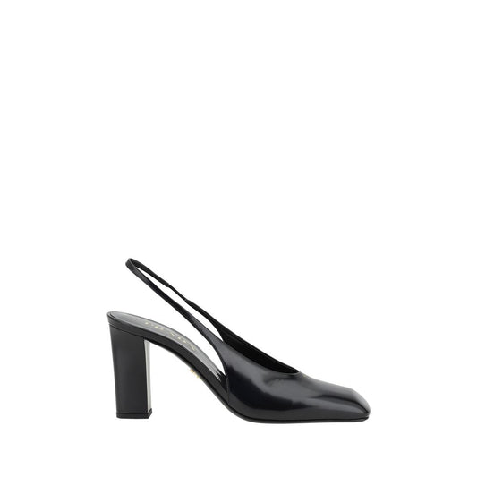 Prada Black Calf Leather Pumps - Élégance Sélective