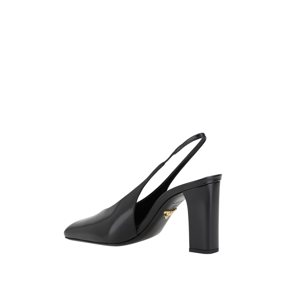 Prada Black Calf Leather Pumps - Élégance Sélective