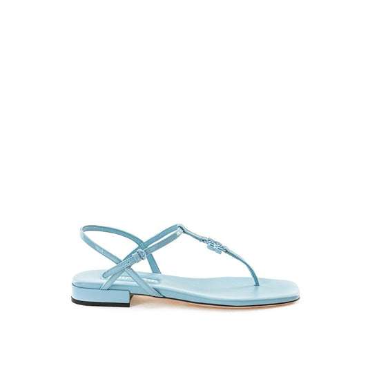 Miu Miu Blue Patent Leather Flip-Flop Sandal - Élégance Sélective