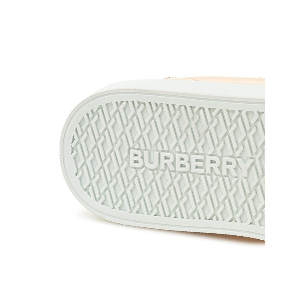 Burberry Pink Leather Sneaker - Élégance Sélective