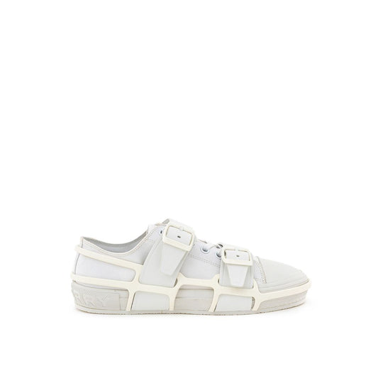 Burberry White Cotton Sneaker - Élégance Sélective