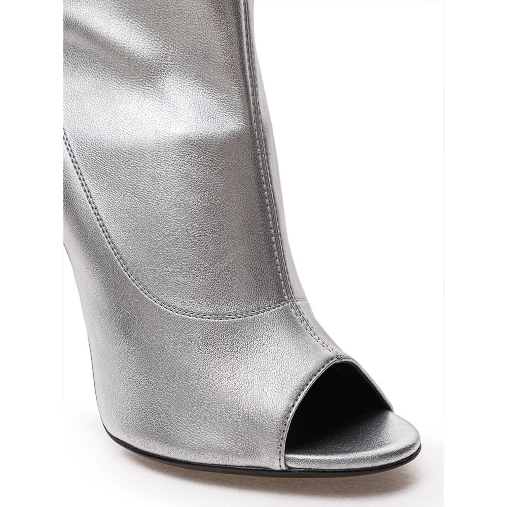 Giuseppe Zanotti Gray Leather Boot - Élégance Sélective