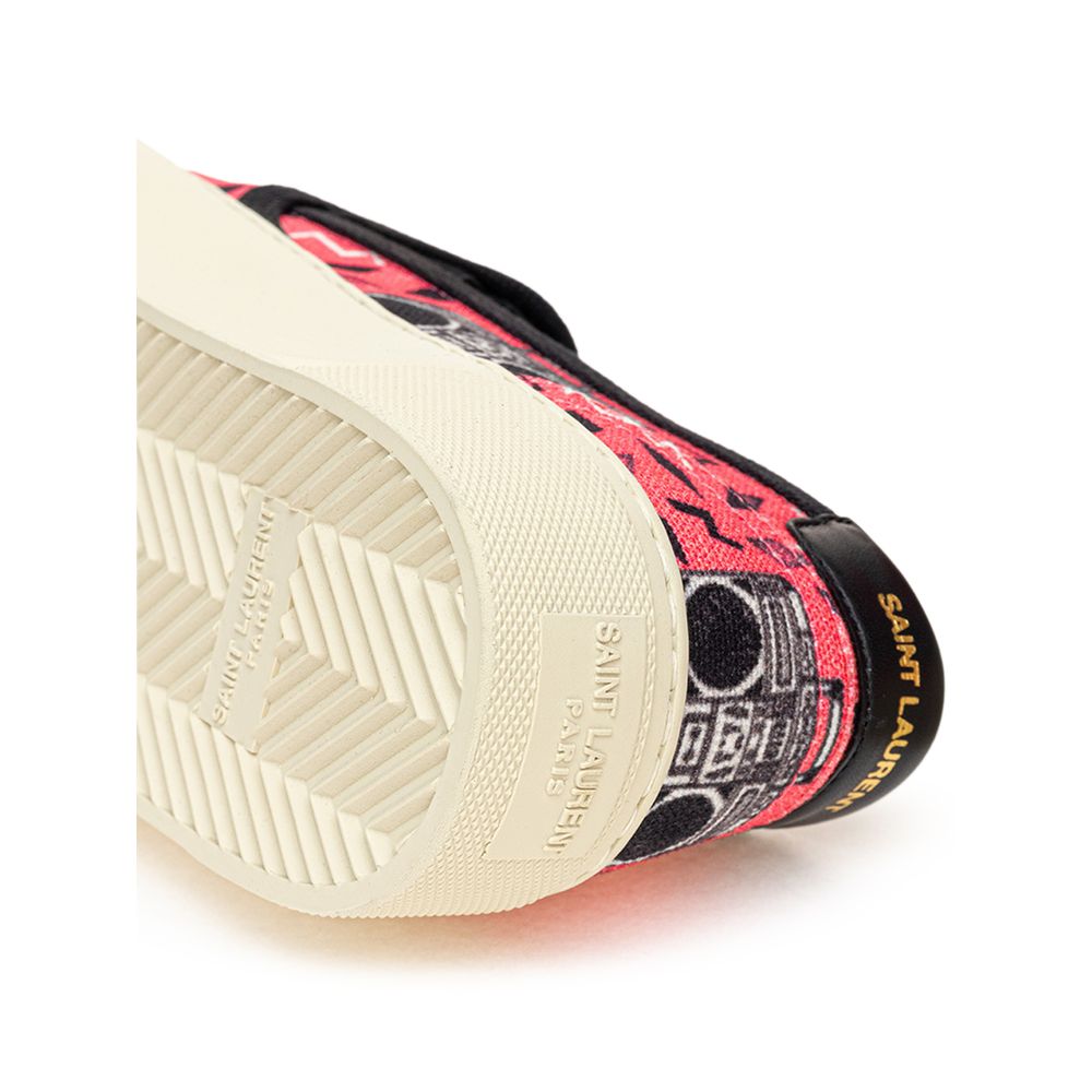 Saint Laurent Pink Cotton Sneaker - Élégance Sélective