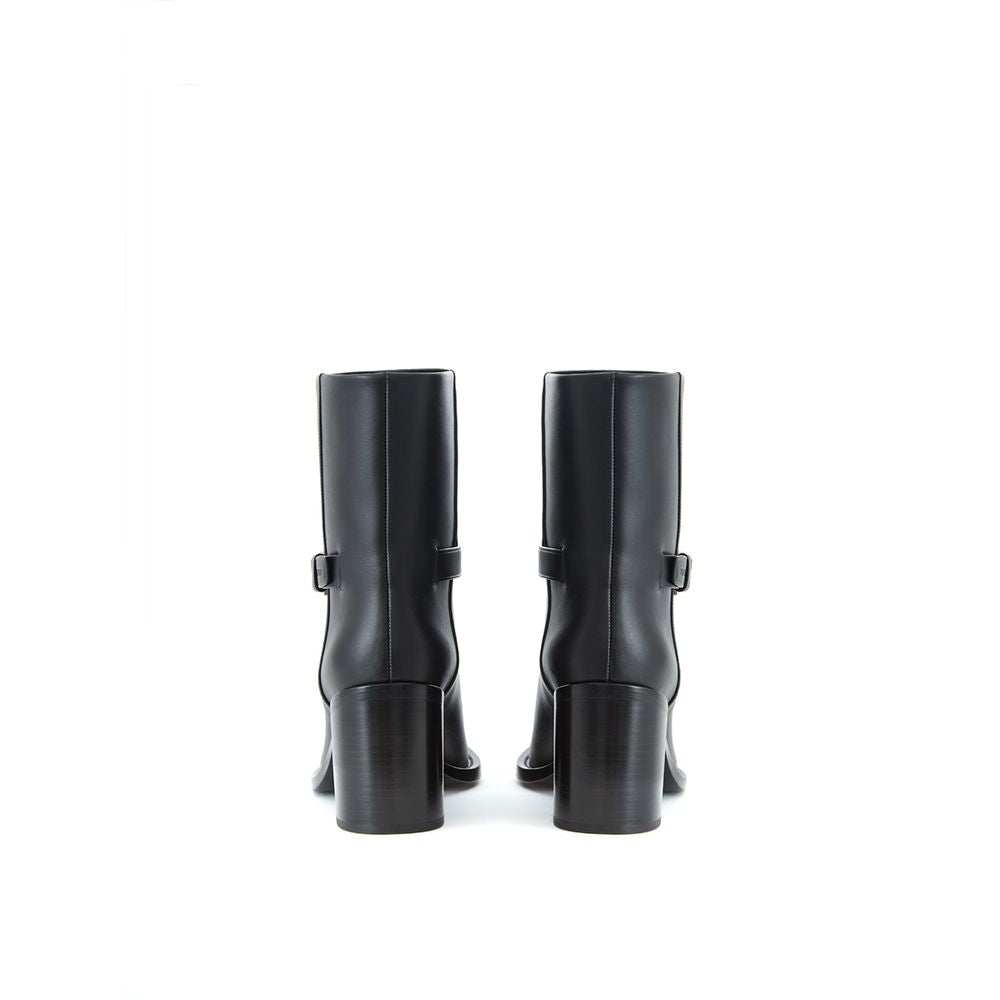 Burberry Black Leather Boot - Élégance Sélective