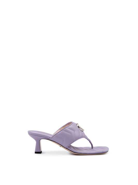 Gucci Mystic Purple Nappa Charlotte Leather Sandals - Élégance Sélective