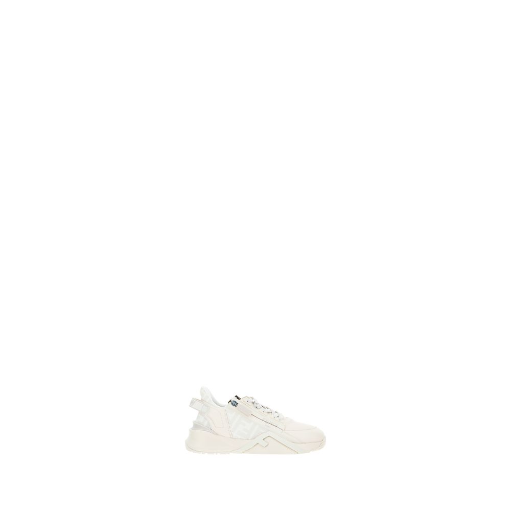 White Calf Leather Bos Taurus Athletic Sneakers - Élégance Sélective