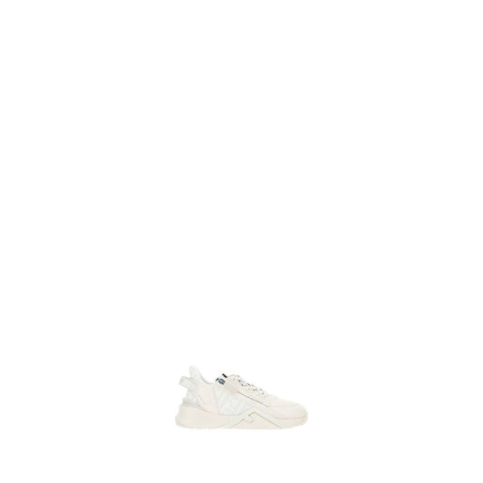 White Calf Leather Bos Taurus Athletic Sneakers - Élégance Sélective