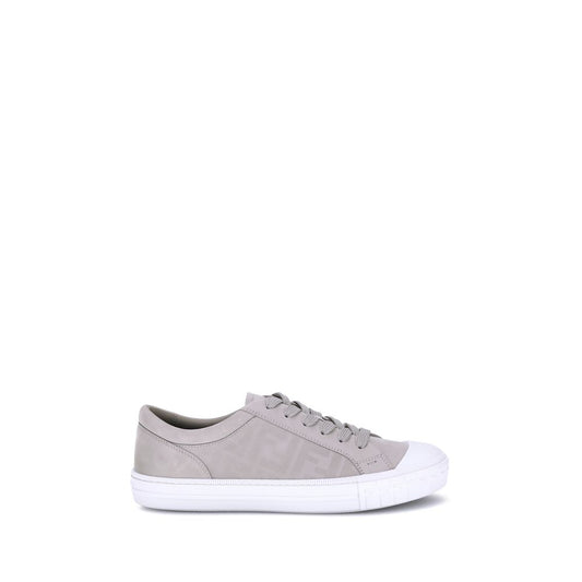 Beige Rubber Low Top Sneakers - Élégance Sélective