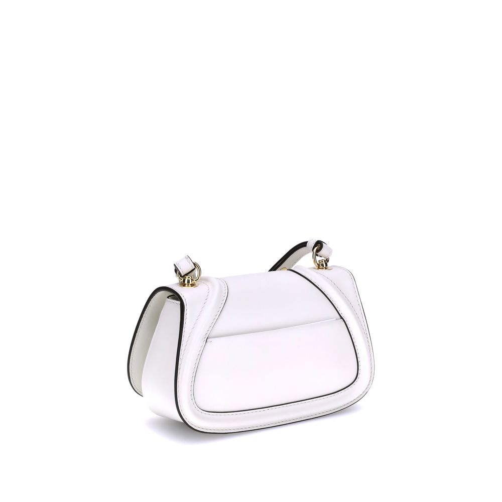 White Calf Leather Bos Taurus Handbag - Élégance Sélective