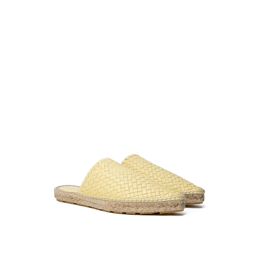 Bottega Veneta Yellow Leather Espadrille - Élégance Sélective
