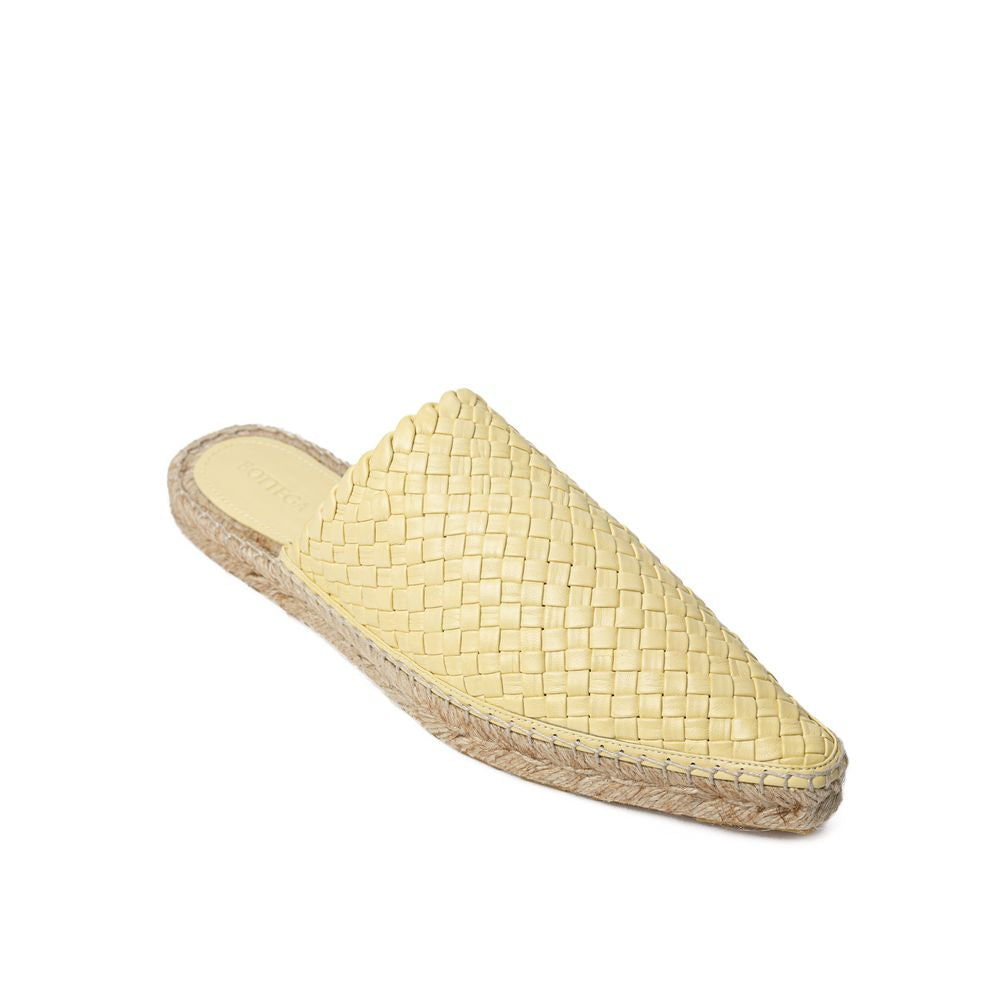 Bottega Veneta Yellow Leather Espadrille - Élégance Sélective