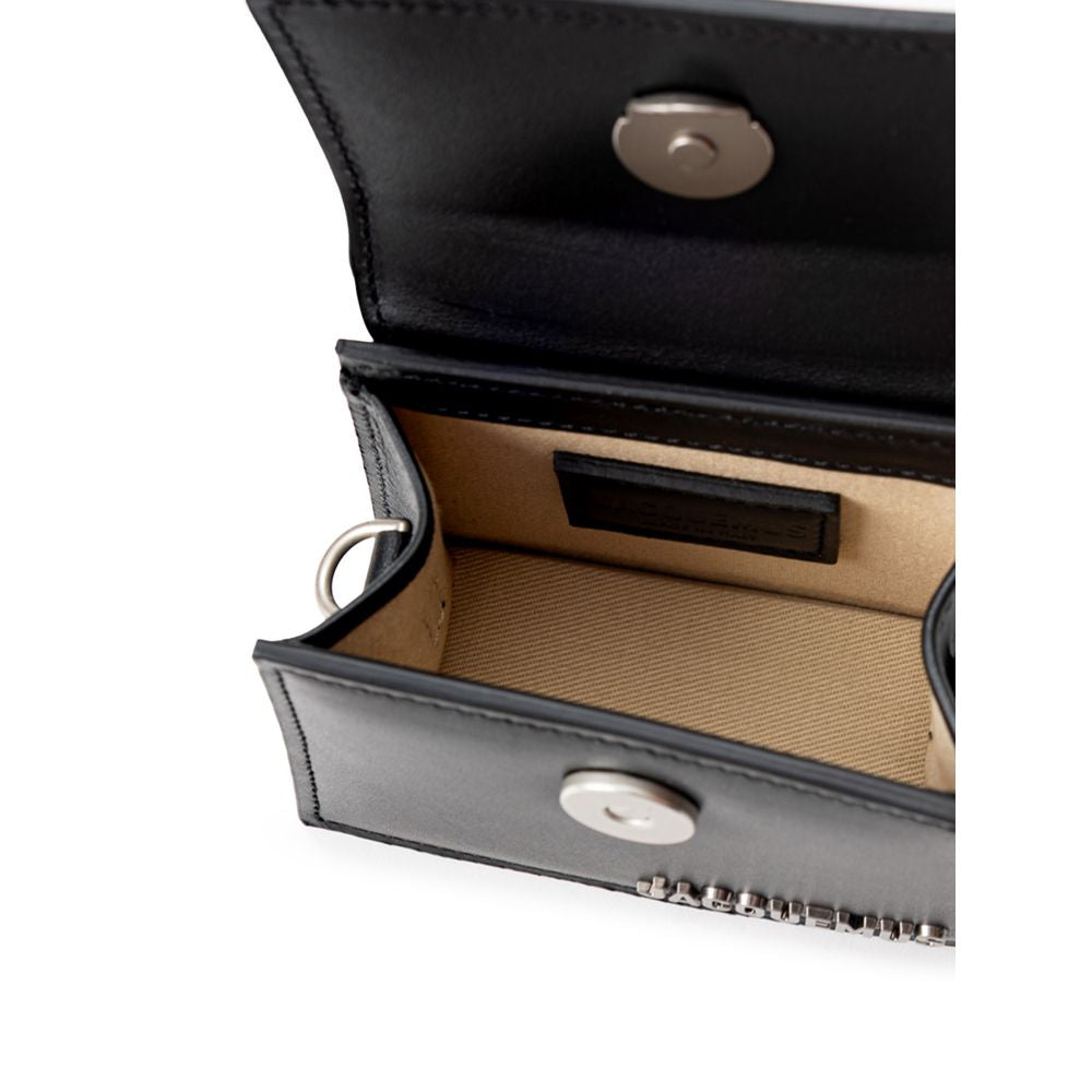 Jacquemus Black Leather Handbag - Élégance Sélective