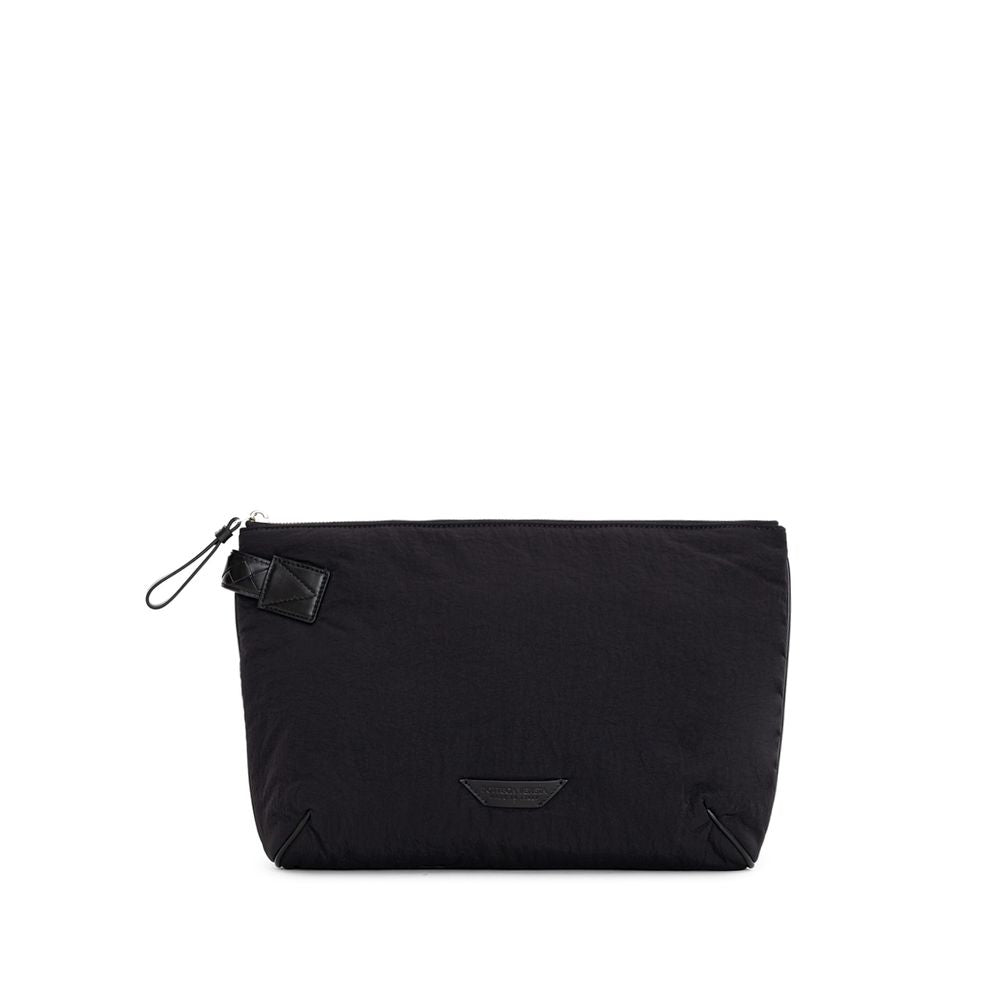 Bottega Veneta Black Nylon Clutch Bag - Élégance Sélective