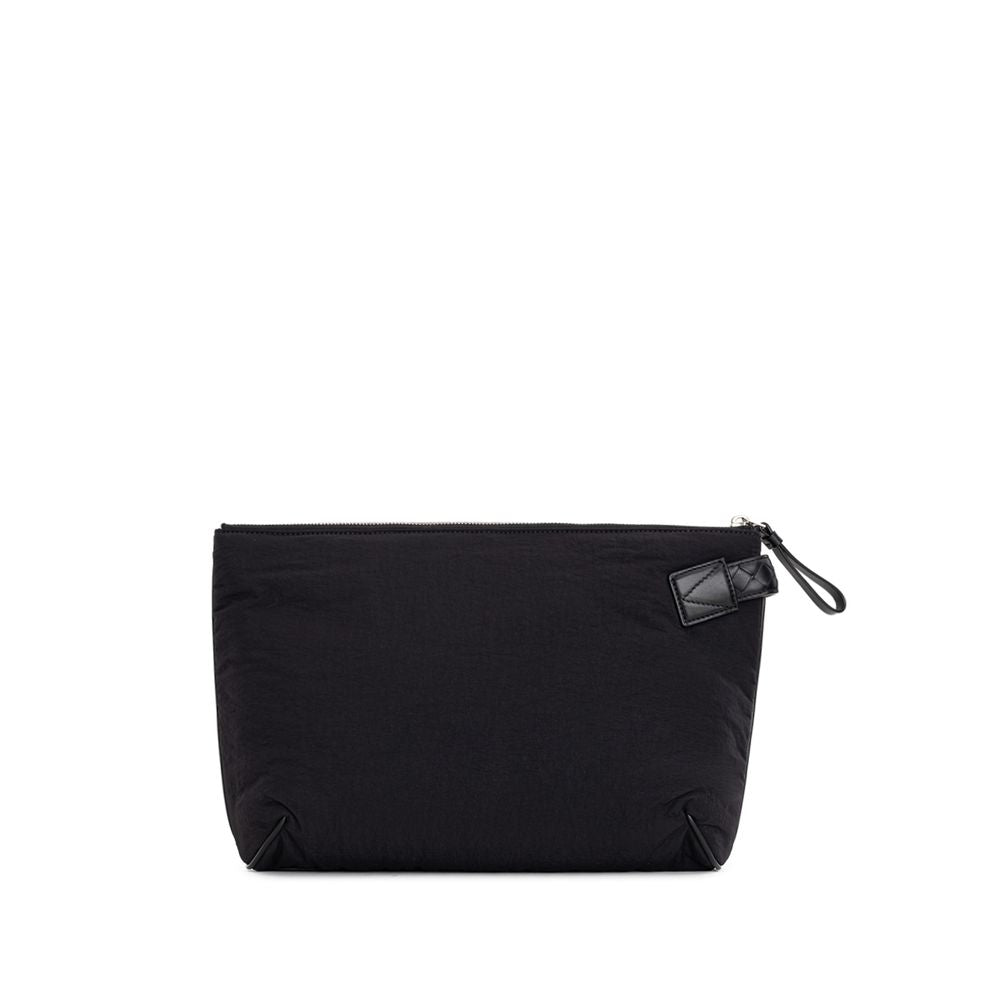 Bottega Veneta Black Nylon Clutch Bag - Élégance Sélective