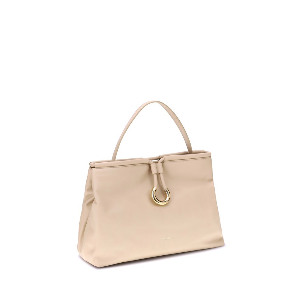 Cream Calf Leather Bos Taurus Handbag