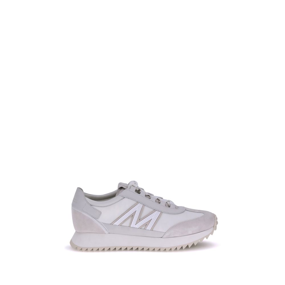 White Polyamide Low Top Sneakers - Élégance Sélective