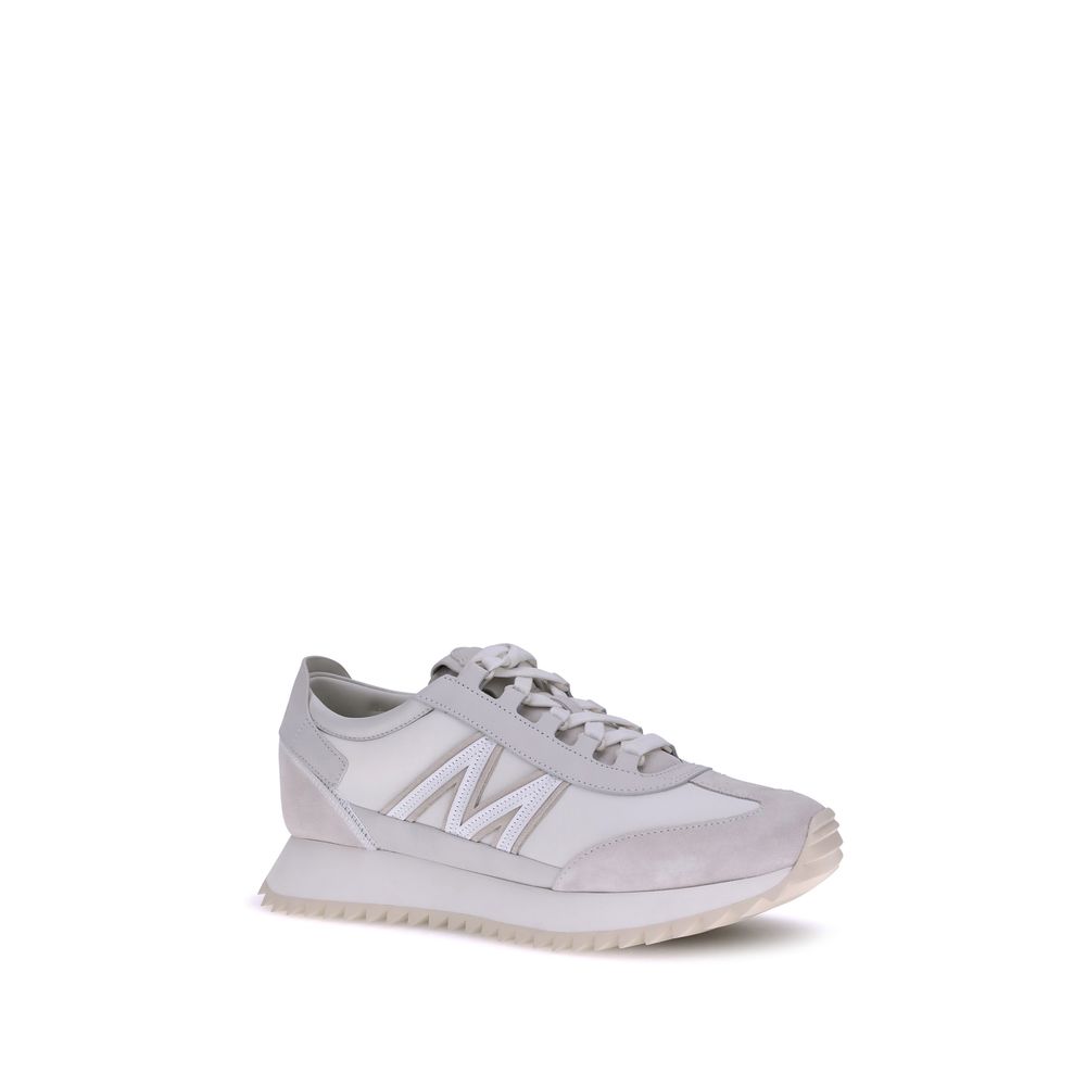 White Polyamide Low Top Sneakers - Élégance Sélective